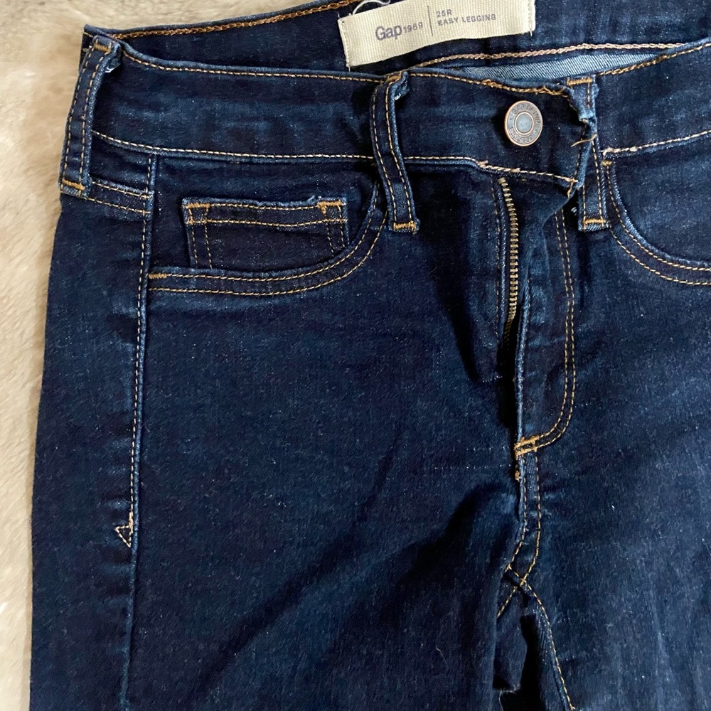 Gap 25R Dark Jean Easy Leggings - Picture 3 of 5